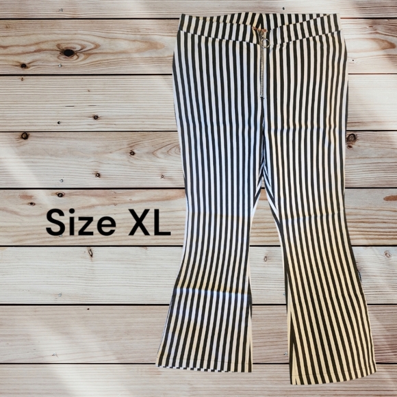 Flare Stripped Pants - Picture 1 of 1
